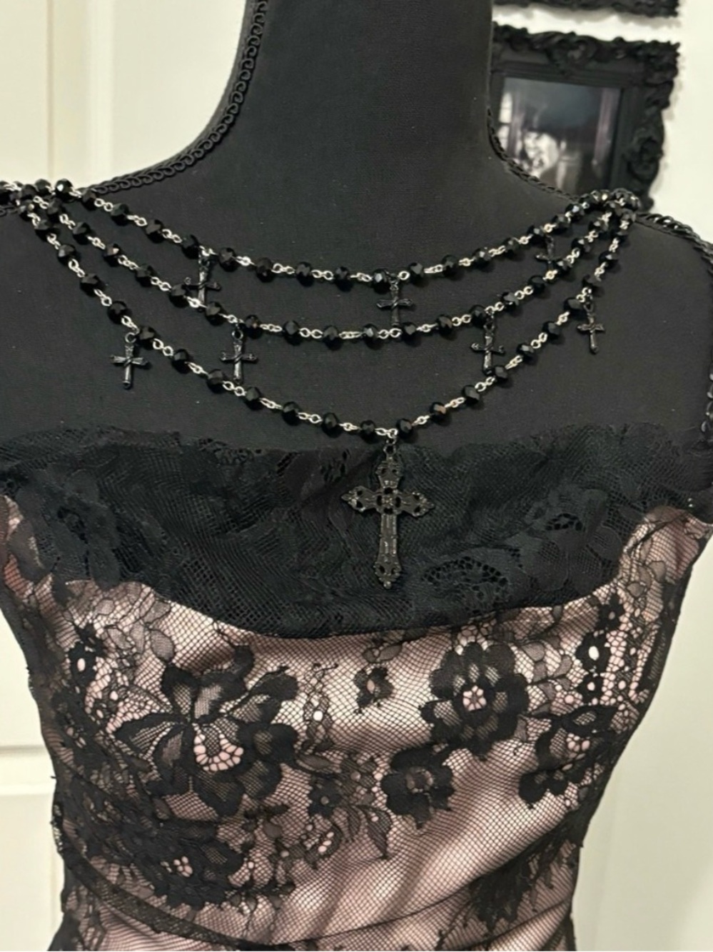 NWT Dolls Kill / Widow Sensual Premonition Maxi Dress - Picture 3 of 6